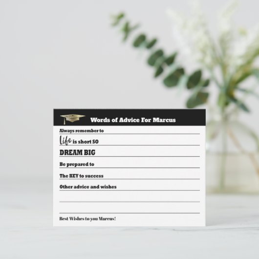 Modern advies wenst partij Gold Afstuderen (Staand voorkant)