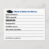 Modern advies wil partij blauw Afstuderen (Voorkant)