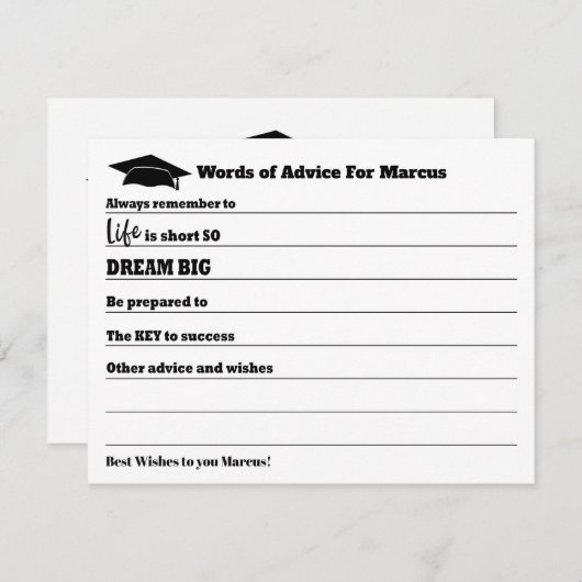 Modern advies wint Afstuderen partij (Voorkant / Achterkant)