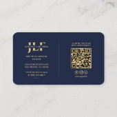 Modern Advocaat Advocaat Advocatenkantoor Monogram Visitekaartje (Achterkant)