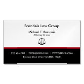 Modern Advocaat Recht Kantoor Magnetisch Visitekaartje (Voorkant)