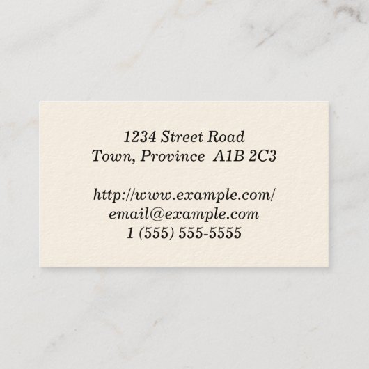 Modern Advocate Visitekaartje (Achterkant)