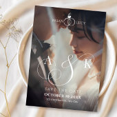 Modern Aesthetic photo wedding  Save The Date