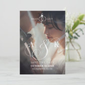 Modern Aesthetic photo wedding  Save The Date (Staand voorkant)