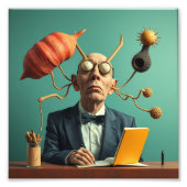 Modern afbeelding Smart Scientist Innovator Unique Foto Afdruk (Voorkant)