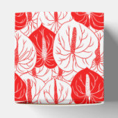 Modern afdrukpatroon Hawaiian Anthurium Bedankdoosjes (Bovenkant)