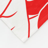 Modern afdrukpatroon Hawaiian Anthurium Fleece Deken (Hoek)