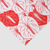 Modern afdrukpatroon Hawaiian Anthurium Tissuepapier (Detail)