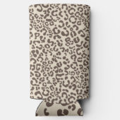 Modern afdrukpatroon op luipaard seltzer blikjeskoeler (Achterkant)