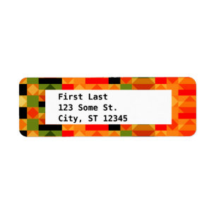 Modern African Kente Cloth Pattern Etiket