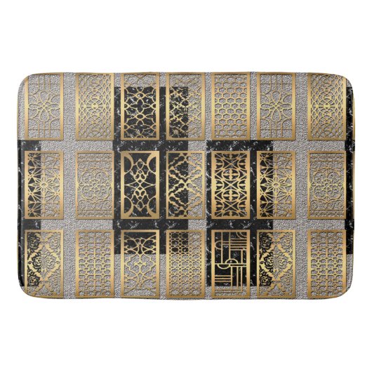 Modern Afrikaans Amerikaans abstract design Badmat (Voorkant)