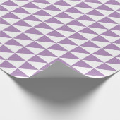 Modern Afrikaans Violet Triangles Wrapping Paper Cadeaupapier (Hoek)