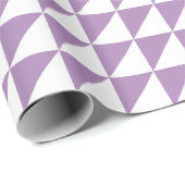 Modern Afrikaans Violet Triangles Wrapping Paper Cadeaupapier (Rol Hoek)