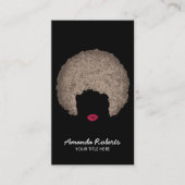 Modern Afro Style Beauty & Hair Stylist Visitekaartje (Voorkant)