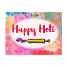 Modern afspeelscript Colorful Pichkari Happy Holi