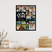 Modern Afstudeerder 15 Fotocollage Bold Type Pet Poster (Keuken)