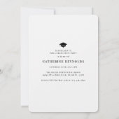 Modern Afstudeerder 4 foto's Eenvoudig Afstuderen Kaart (Achterkant)