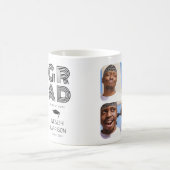 Modern AFSTUDEERDER 4x fotocollage Afstuderen Koffiemok (Center)