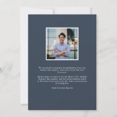 Modern Afstudeerder | Aankondiging foto-Afstuderen (Achterkant)