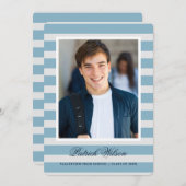 Modern Afstudeerder afstuderen aankondigingskaart Aankondiging (Voorkant / Achterkant)
