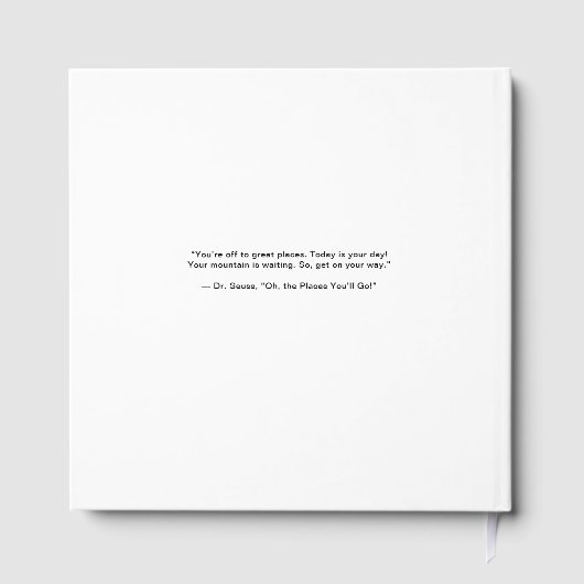 Modern AFSTUDEERDER Black Arch Foto Afstudeerfeest Gastenboek (Achterkant)