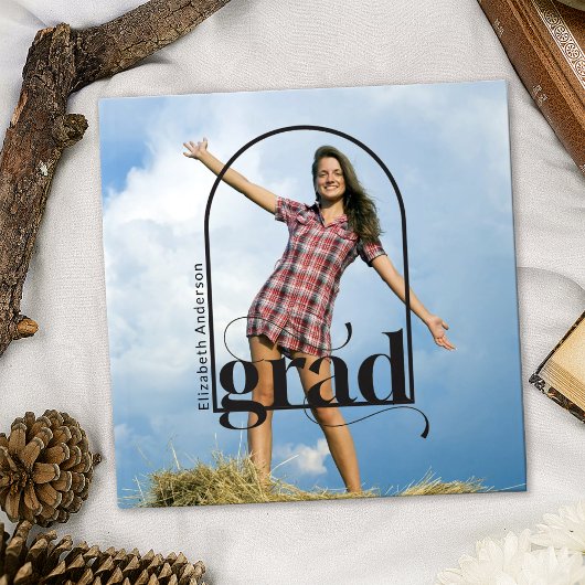 Modern AFSTUDEERDER Black Arch Foto Afstudeerfeest Gastenboek