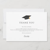 Modern Afstudeerder Foto Afstuderen 2025 Bedankkaart (Achterkant)