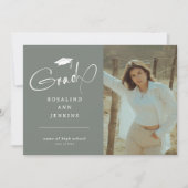 Modern Afstudeerder Foto Afstuderen Aankondiging (Voorkant)