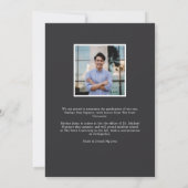 Modern Afstudeerder | Foto-Afstuderen Aankondiging (Achterkant)