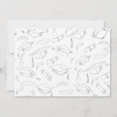 Modern Afstudeerder Foto Afstuderen Kaart (Achterkant)