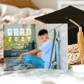 Modern Afstudeerder Foto Afstuderen Kaart
