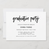 Modern Afstudeerder | Foto en witte handgeschreven Kaart (Achterkant)