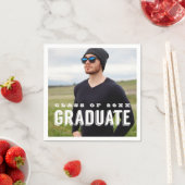 Modern Afstudeerder Foto op persoonlijke titel Afs Servetten (Insitu)