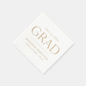 Modern Afstudeerder Goud Afstuderen Servet (Hoek)