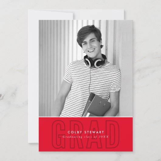 MODERN AFSTUDEERDER - hoofdfotooverzicht rood Kaart (Voorkant)