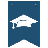 Modern Afstudeerder Navy Afstuderen Vlaggetjes (Eerste vlag)