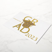 MODERN AFSTUDEERDER PARTIJ FOLIE UITNODIGING (Gedraaid)