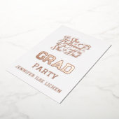 MODERN AFSTUDEERDER PARTIJ FOLIE UITNODIGING (Gedraaid)