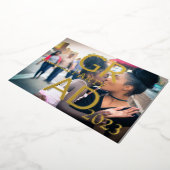 MODERN AFSTUDEERDER PARTIJ FOLIE UITNODIGING (Gedraaid)