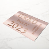 MODERN AFSTUDEERDER PARTIJ FOLIE UITNODIGING (Gedraaid)