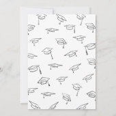 Modern Afstudeerder Party Kalligrafie Script Line Kaart (Achterkant)