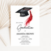 Modern Afstudeerder Pet Graduation Party Invitatio Kaart