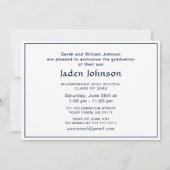 Modern Afstudeerder PHOTO Graduation Party Kaart (Achterkant)