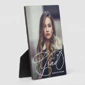 Modern Afstudeerder Script Photo Afstuderen Fotoplaat (Zijkant)