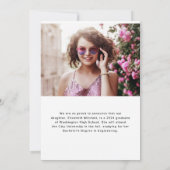 Modern Afstudeerder | Twee foto's en handgeschreve Kaart (Achterkant)