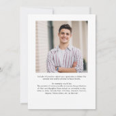 Modern AFSTUDEERDER Type 2 Foto's Witte Overlay Aankondiging (Achterkant)