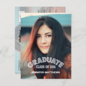 MODERN AFSTUDEERDER | UITNODIGING AFSTUDEERFEEST 2 (Voorkant / Achterkant)