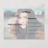 MODERN AFSTUDEERDER | UITNODIGING AFSTUDEERFEEST 2 BRIEFKAART (Achterkant)