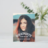 MODERN AFSTUDEERDER | UITNODIGING AFSTUDEERFEEST 2 BRIEFKAART (Staand voorkant)