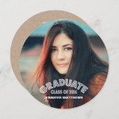 MODERN-AFSTUDEERDER | VERZOEK VAN DE GRADUATIEPART KAART (Voorkant / Achterkant)